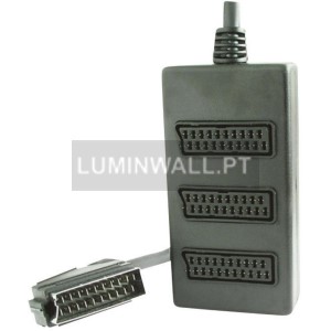 Scart Box Tripla para Fichas de 21 Pin 0.5m